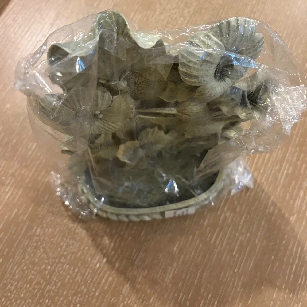 Vintage Hummingbird Floral Wall Pocket Planter Vase Resin Garden Decor NIB